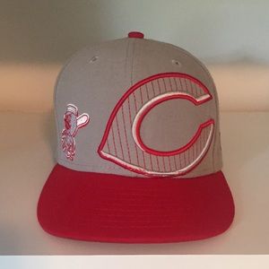 New Era Gray and Red Cap